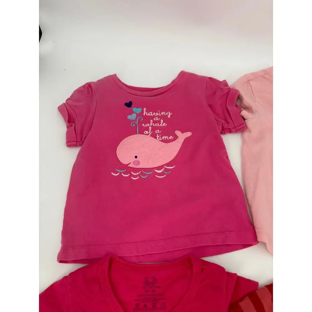 Girls 2T Shirt Lot of 5 Tees Mixed Brands